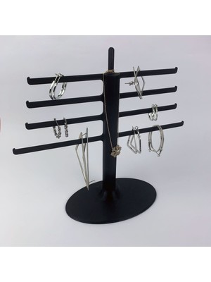 Takı Organizer, 8 Kollu Takı Düzenleyici - Siyah