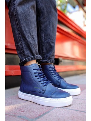 Chekich Cbt Vulcanized Lace Up Lacivert Erkek Bot