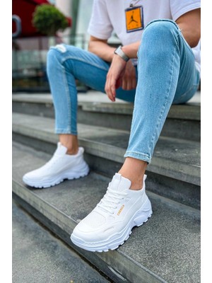 Chekich Cbt Low Top Lace Up Beyaz Erkek Ayakkabısı