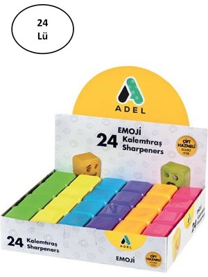 Cexos Adel Cubies Emoji Kalemtraş 24'lü - CPB4271-6768