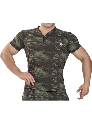 Kamuflaj Fit Tişört Big Sam 2839