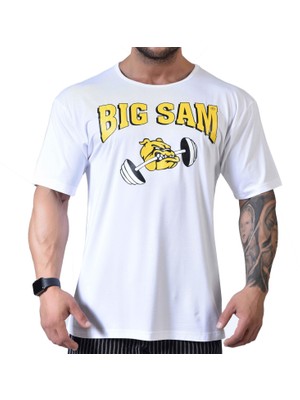 Beyaz Antrenman Tişörtü Big Sam 3080
