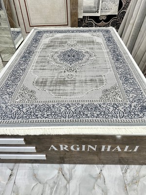 Gri Lacivert Salon Halısı / Argın Halı
