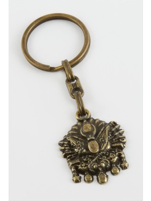 Bijuteri Net Osmanlı Bayrağı Metal Anahtarlık