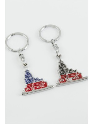Bijuteri Net Kız Kulesi Metal Anahtarlık