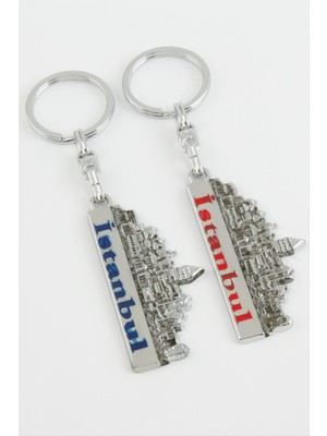 Bijuteri Net Istanbul Yazılı Metal Anahtarlık