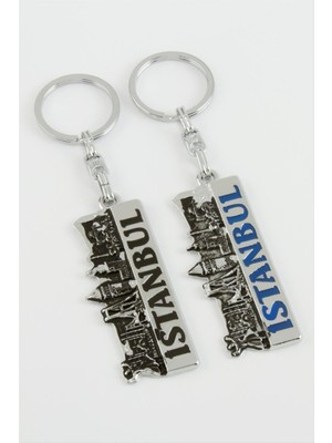 Bijuteri Net Istanbul Yazılı Metal Anahtarlık