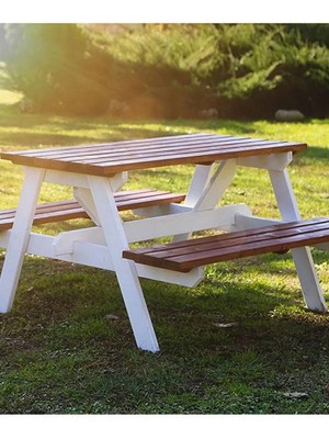 Ela Wood Working Elawoodworking Ahşap Piknik Masası 6 Kişilik