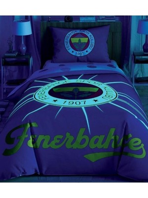 Taç Lisanslı Fenerbahçe Light Glow Tek kişilik Nevresim Takımı