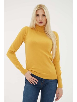 Fashion Friends Standart Fit Balıkçı Yaka Triko Kazak Bayan Kazak 24K0780K1