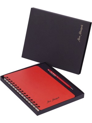 Kitaplı Hediye Istatistikçiye Kişiye Özel Defter Kalem Seti - Kurumsal Hediye Kutusu