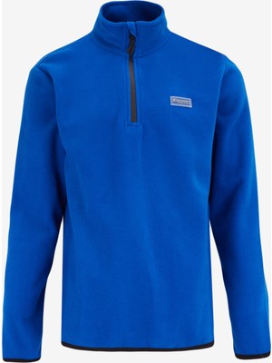 Discovery Expedition Düz Mavi Erkek Polar Sweatshırt D4WM-SWT3993