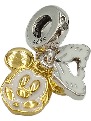 Defne Silver Sallantılı Ikili Mickey Charm