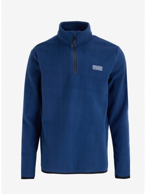 Discovery Expedition Düz Indigo Erkek Polar Sweatshırt D4WM-SWT3993