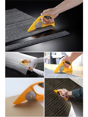 Halı Kesim Bıçağı 45MM Yuvarlak Çelik Bıçaklı Myfloor Rende Model