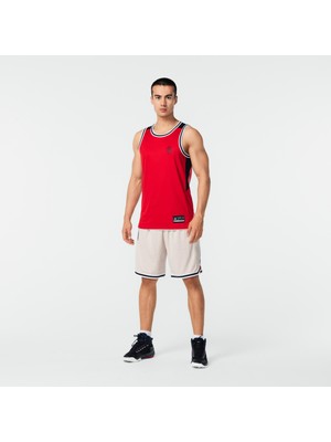 Decathlon Yetişkin Basketbol Şortu - Çift Yönlü - Kırmızı / Bej - SH500