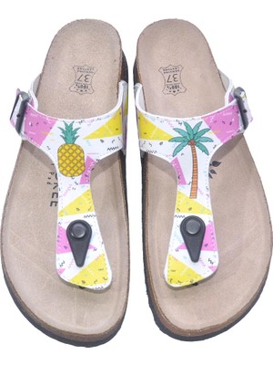 Shoerokee Parmak Arası Terlik Baskılı 402