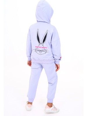 Toontoy Kız Çocuk Baskılı Eşofman Takım