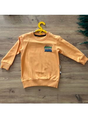 Ervuse Baskı Desenli Erkek Çocuk Pantolon Sweatshirt Takım