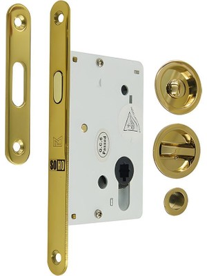 Soho Sl-01 Serisi Kayar Kapı Kilidi Seti Banyo Tipi (Wc)