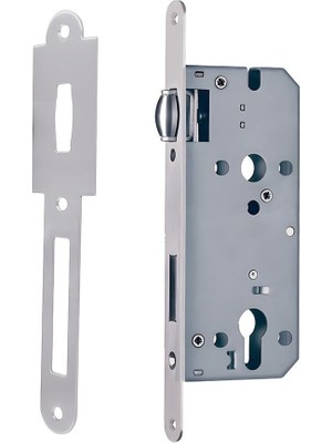 Soho S.A72 Serisi Çarpma Kilit (Makaralı Kilit) 55/20 mm Paslanmaz Saten Barelli Tip