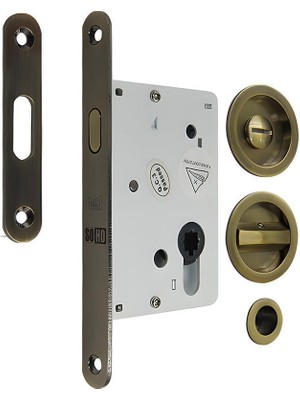 Soho Sl-01 Serisi Kayar Kapı Kilidi Seti Banyo Tipi (Wc)