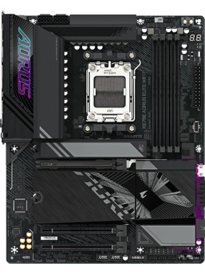 Gıgabyte X870E A Elıte Wıfı7 Atx Anakart, Amd X870E Chipset, Ddr5 Bellek, Am5 Soket Tipi