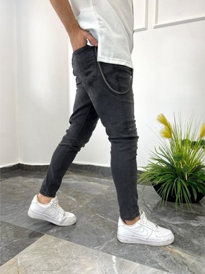 Nomarc Slim Zincirli Füme 3691-1 Jean
