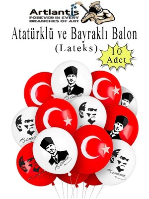 Artlantis Okul Sınıf Süsü 7 Çeşit 1 Paket Çıtalı Bayrak Bayraklı Balon Atatürklü Balon Ipli Bayrak Flamalı Bayrak 29 Ekim 23 Nisan