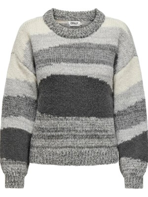 Only Onljenny Lıfe Ls O-Neck Knt Gri 15327620