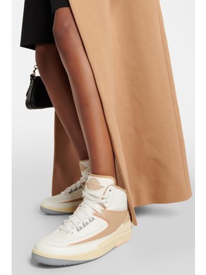 Nike Air Jordan 2 Retro Gerçek Deri Bilekli Kadın Spor Ayakkabı ( Dar Kalıp )