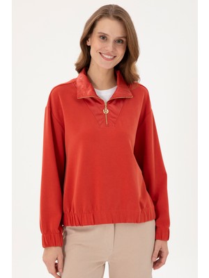 U.s. Polo Assn. Kadın Kiremit Sweatshirt 50292356-VR031