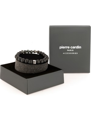 Pierre Cardin Erkek Siyah Taş Bileklik 50306545-001