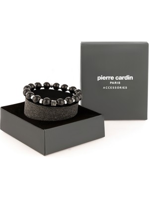 Pierre Cardin Erkek Siyah Taş Bileklik 50306533-001