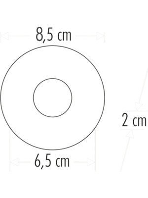 Cata Lion Yuvarlak Spot Lamba Beyaz Kasa Sıva Altı GU10 CT-5093 LED Işık (Ampul Hariç)