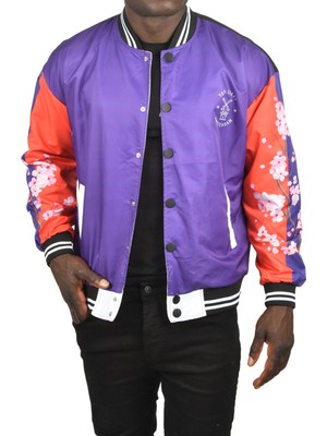 Deepsea Dijital Baskılı Sırtı Ejderha Desenli Su ve Rüzgar Geçirmez Ince Mont Yağmurluk 2304786