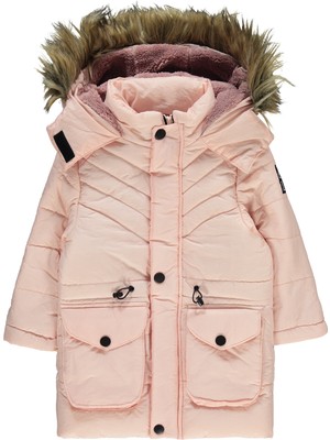 Civil Girls Kız Çocuk Mont 2-5 Yaş Pudra