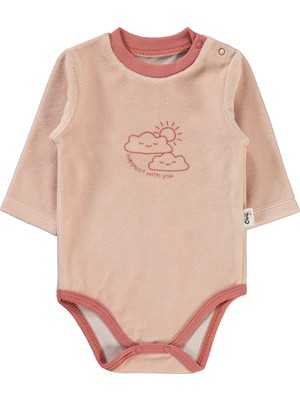 Civil Baby Kız Bebek Çıtçıtlı Badi 1-18 Ay Pudra