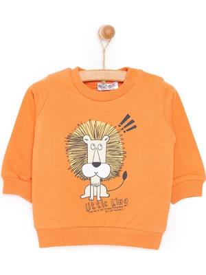 Hellobaby Basic Az Şardonlu Aslan Desenli Sweatshirt