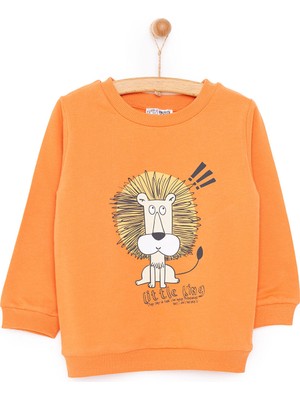 Hellobaby Basic Az Şardonlu Aslan Desenli Sweatshirt