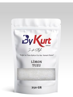 Bykurt Limon Tuzu Parça 250 gr Organik Limon Tuzu Ferah Aroma ve Ekşi Tat İçin