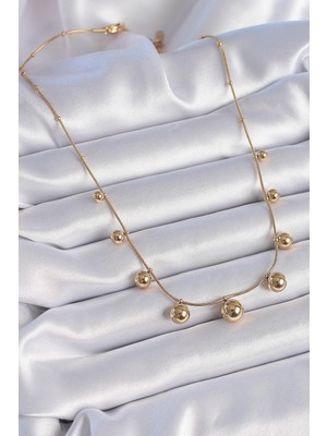 Callerrons Accessories Gold Renk Top Model Kadın Kolye - EBJ241026W28674