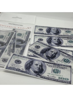 Tinky Winky Yenilebilir Kağıt Dolar Desenli Pasta Süsü Model 5