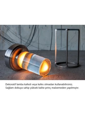 Rultech 1 Adet Silver Sarjlı Masa Lambası Alüminyum Kristal Taşınabilir Dekoratif LED Atmosfer Masa Lambası 3 Renk ile Dokunmatik Kontrol