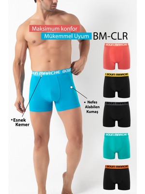 Boun Marche Erkek Boxer Likralı Premıum 6'lı Kutu Robin Bm-Cls