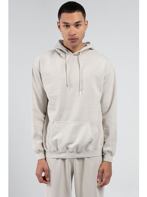 Edition Yıkamalı/eskitme/soluk Efektli Regular/normal Kalıp Kapşonlu Kanguru Cepli Örme SWEATSHIRT-8851