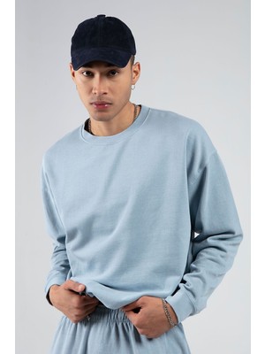 Edition Yıkamalı/eskitme/soluk Efektli Basic Kalıp L Örme Sweatshirt| EEU100278852-8852