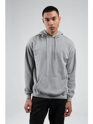 Edition Yıkamalı/eskitme/soluk Efektli Regular/normal Kalıp Kapşonlu Kanguru Cepli Örme SWEATSHIRT-8851