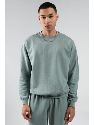 Edition Yıkamalı/eskitme/soluk Efektli Basic Kalıp L Örme Sweatshirt| EEU100278852-8852