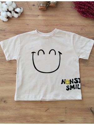 Ervuse Smile Baskılı Alt Üst 2 'li Takım